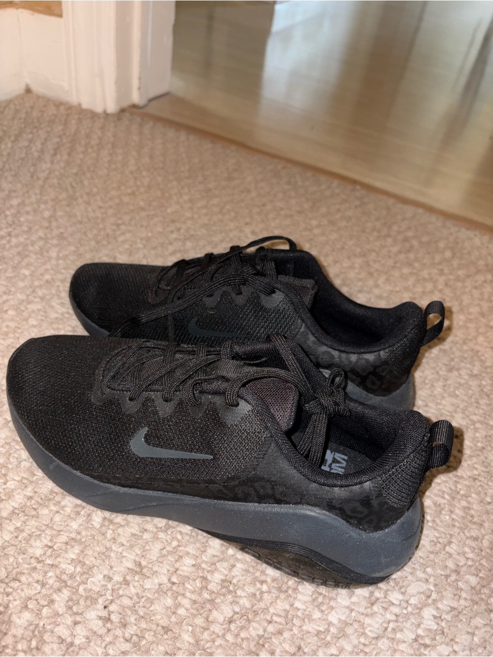 Nike Black Low-Top Mesh Running Shoes